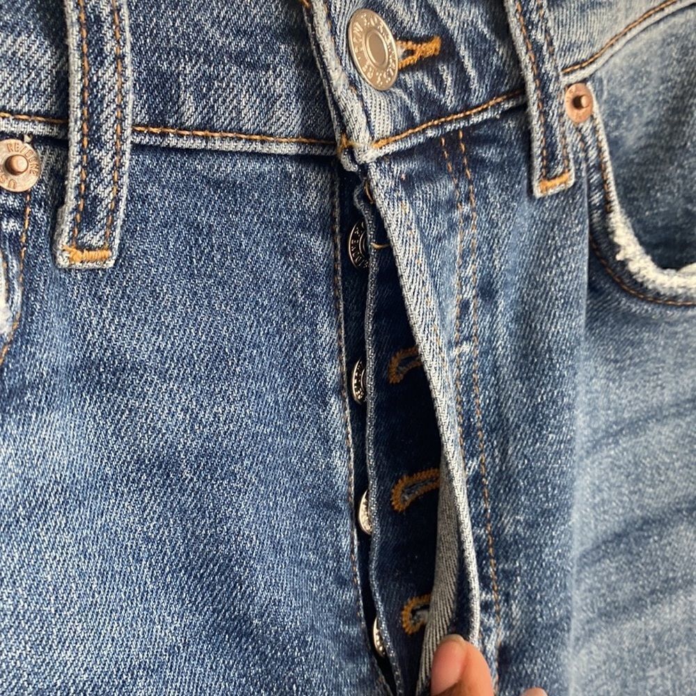 Re/Done Button-Fly Skinny Jeans 26 - Picture 4 of 9